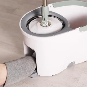 BOOMJOY Easy Spining Dweil Floor Cleaning Lazy 360 Magic Rotary Mop With Bucket