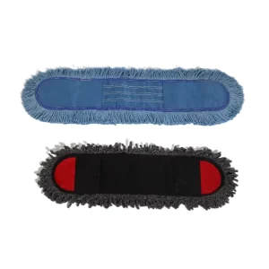 BSCI Factory Customized Flat Dust Cotton Mop with Aluminum Alloy Mop Stick for Easing Cleaning