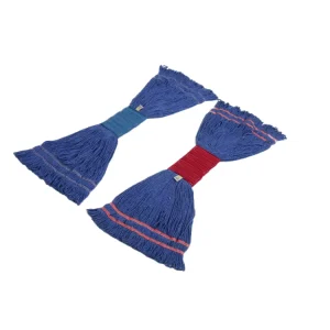 BSCI GRS Blue Wet Mop Head Cut End Looped End Cotton Floor Mop Head