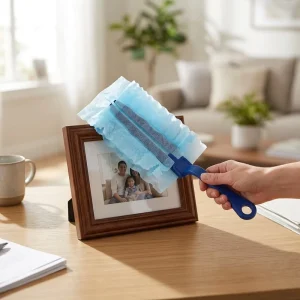 BSCI ISO9001 Non Woven Microfiber Duster Fluffy Household Dust Cleaner with Easy Cleaning Magic Duster Head Material Microfiber