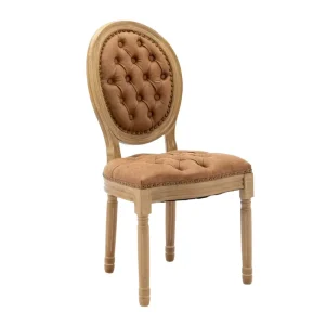 BST Luxurious and Retro Wooden Dining Chair with Velvet Is a Perfect Choice for Restaurants Taverns Hotels and Banquets
