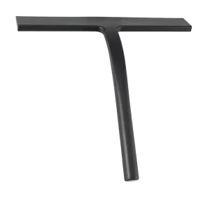 BX Matte Black Silicone Shower Squeegee for Bathroom Shower Doors Mirrors Tiles and Car windows