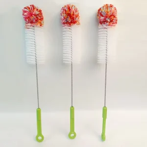 Baby Bottle Cleaning Brush with Eco Friendly Nylon Plastic Handle for Scrubbing Household Kitchen Lab Tank Use