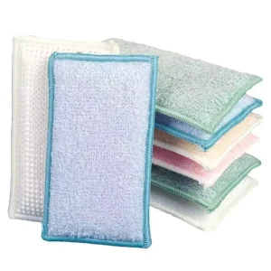 Bamboo Fiber Kitchen Household Scouring Pad Oil Absorbent Washing Sponge Mat