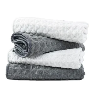 Bamboo Fiber Thickened Water Absorbing Quick Drying Coffee Maker Specialized Cleaning Cloth Waffle Cloth Kitchen Furniture Made