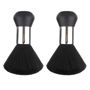 Barber Duster Compact Cushion Nylon Brush for Salon Hair Cutting and Cleaning