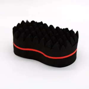 Barber Hair Brush 1pc Hair Pick Big Holes Eco Friendly Green Rectangle Sponge Dreads Locking Twist Afro Curl Wave Hair Care Tool