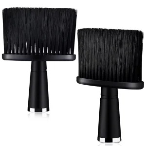 Barber Hair Cutting Brush Black Neck Duster Brush Soft Cleaning Face Brush for Barber and Home Use