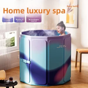 Bath Bucket for Adults Foldable Thickened Constant Temperature Kids for Home Adults Large