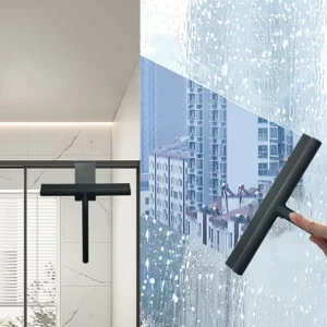 Bathroom Accessories Glass Cleaner Shower Squeegee Window Glass Scraper Black Silicone Glass Squeegee