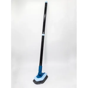 Bathroom Bathtub Brush Floor Gap Cleaning Brush Steel Wire Long Handle Stiff Bristles for Walls and Toilets Glass
