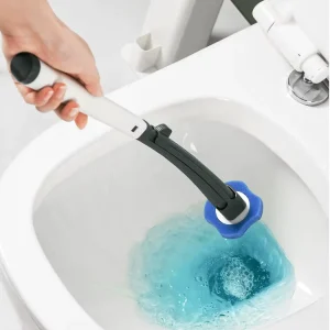 Bathroom Durable Plastic Long Handle Hidden Toilet Bowl Brush Toilet Brush Deep Cleaning Toilet Brush