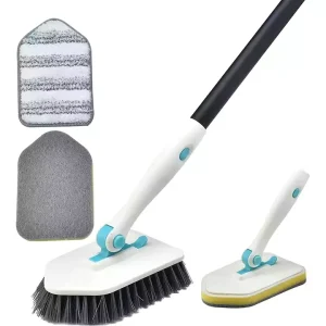 Bathroom Long handled Brush Bristles Scrub Toilet Bath Brush Cleaning Mop Ceramic Tile Floor Cleaning Brushes