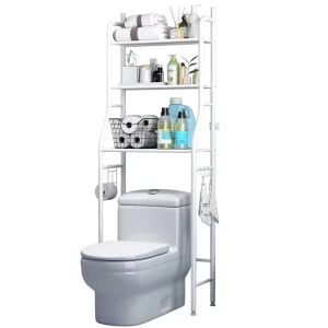 Bathroom Toilet Storage Racks Floor to Floor Toilet Shelves Washroom Punching Free Washing Machine Basin Storage Shelf Rack