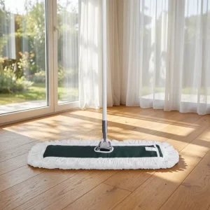 Bayonet Aluminum Handle Soft Cotton Yarn Flat Sweeping Mop for Car Showroom Floor Cleaning