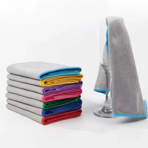 Best Selling Microfiber Glass Cleaning Cloth Reusable Window Cleaning Cloth for Windshields