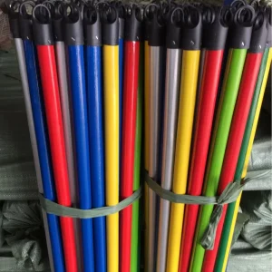Best Selling Wooden Broom Stick Promotional PVC Coated Wood Mop Handle Brooms & Dustpans Wooden Sticks