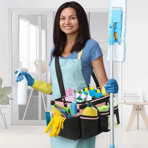 Best Wearable Portable Car House Cleaning Supply Carrying Caddy Housekeeping Cleaners Organizer Tote Box Bag
