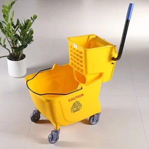 Big Capacity 24L 32L Commercial Industrial Plastic Mop Bucket with Wringer Home and Office Use
