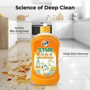 Bio Enzyme Floor Cleaner Liquid 500ml Orange Scented Antibacterial Surface Cleaner Private Label