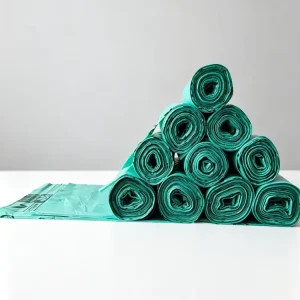 Biodegradable 13 Gallon Kitchen Drawstring Garbage Bag with PE Material Customizable Options for Household