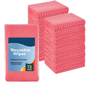 Biodegradable 78pc Reusable Cleaning Cloths Disposable Rags Nonwoven Fabric Disposable Dish Cloths for Kitchen