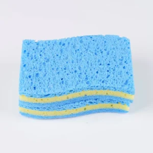 Biodegradable Cellulose Cloth Sponge Composite Scouring Pad for Kitchen Cleaning Dish Washing