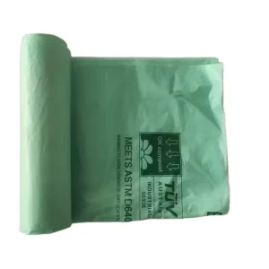 Biodegradable Compostable Cornstarch Heat Seal 50 Gallon Trash Bags for Household Use