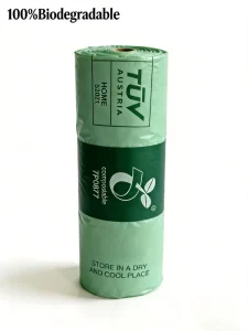 Biodegradable Compostable PLA Material Plastic Garbage Bags Heavy Duty Bin Bags