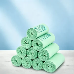 Biodegradable Compostable Trash Bags Cornstarch Plastic Garbage Bags Custom Thickened Eco Friendly Waste Bags