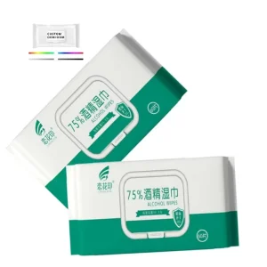 Biodegradable Disposable Custom 75% Alcohols Wipes Disinfecting Antibacterial Wet Wipes
