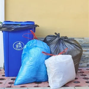 Biodegradable Drawstring Trash Bag for School and Community Cleanup
