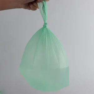 Biodegradable HDPE Vacuum Trash Bags with Gravure Printing and Heat Seal for Household Garbage Disposable