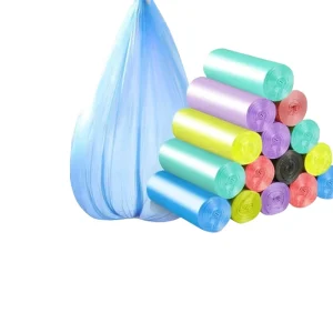 Biodegradable Home Compost PLA Material Trash Bags with Drawstring Rope
