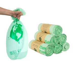 Biodegradable Kitchen Garbage Bags Disposable Waste Bags 100% Compostable Trash Bags for Household