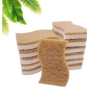 Biodegradable Natural High Absorbent Kitchen Sisal Cellulose Dish Sponges Scrubber