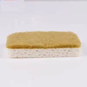 Biodegradable Natural Kitchen Sponge Compostable Cellulose and Coconut Easy Clean Scrubber Sponge