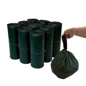 Biodegradable PLA Side Gusset Vest Trash Bags for Kitchen Bathroom Household Supermarket Exhibition Use