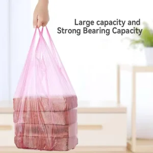 Biodegradable Plastic Vest Garbage Bags Eco Friendly Compostable T Shirt Trash Bags for Green Household