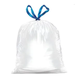 Biodegradable Supply Custom Plastic Drawstring Garbage Bags 13 Gallon Tall Kitchen Trash Bags 0.9 MIL Unscented 100 Count