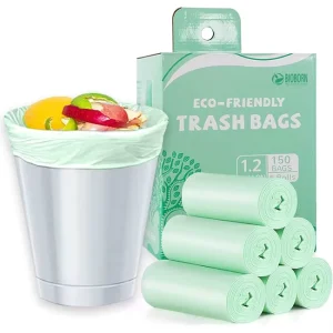 Biodegradable Trash Bags 13 15 Gallon Compostable Kitchen Garbage Bags Eco Friendly