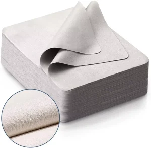 Black Beige Suede Glasses Cloth Custom Logo Digital Printing Microfiber Lens Sunglasses Cleaning Cloth