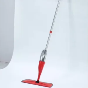 Black Broom 3 in 1 Manual Microfiber Kit with Pink Spray Mop and Water Spray for Floor Cleaning