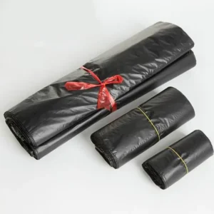 Black Courier Bags Smooth PE Poly Storage Bag Envelope Mailing Bags Self Adhesive Seal Eco Friendly Folding Plastic