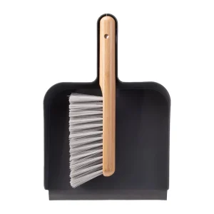 Black Eco-Friendly Wooden Bamboo Hand Brush and Dustpan Multi-Purpose Set