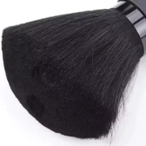 Black Handle Neck Duster Brush Soft Bristle Cleaning Brush for Barber Salon Hair Neck Shaving and Hair Removal