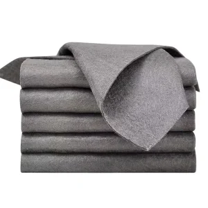 Black Magic Microfiber Antimicrobial Quick Dry Square Glass Car Cleaning Cloth Easy Water Mark Removal Wipes