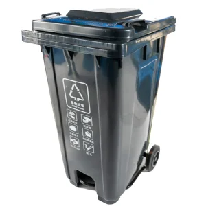 Black Plastic 240 Wheelie Waste Pedal Bins Mobile Garbage Recycling 240l Wheelie Bins with Foot Pedal