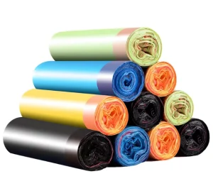 Black Plastic Drawstring Household Scent Ultra Strong Tall Kitchen Trash Bags Scented Refuse Bags Sacks on Roll