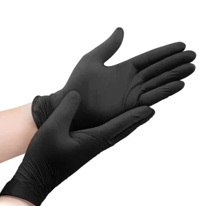 Black Powder Free Nitrile Gloves with High Quality Household Disposable Nitrile Gloves